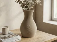 Vase cannelé élégant, compatible mode vase — photo 2