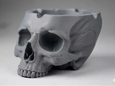 skull ashtray