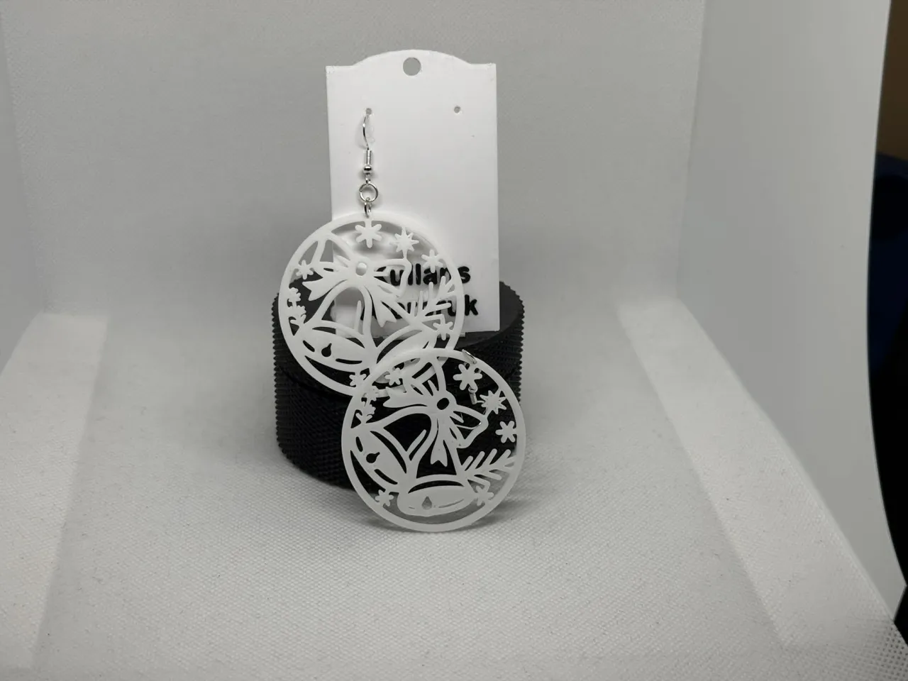 christmas earrings view 3