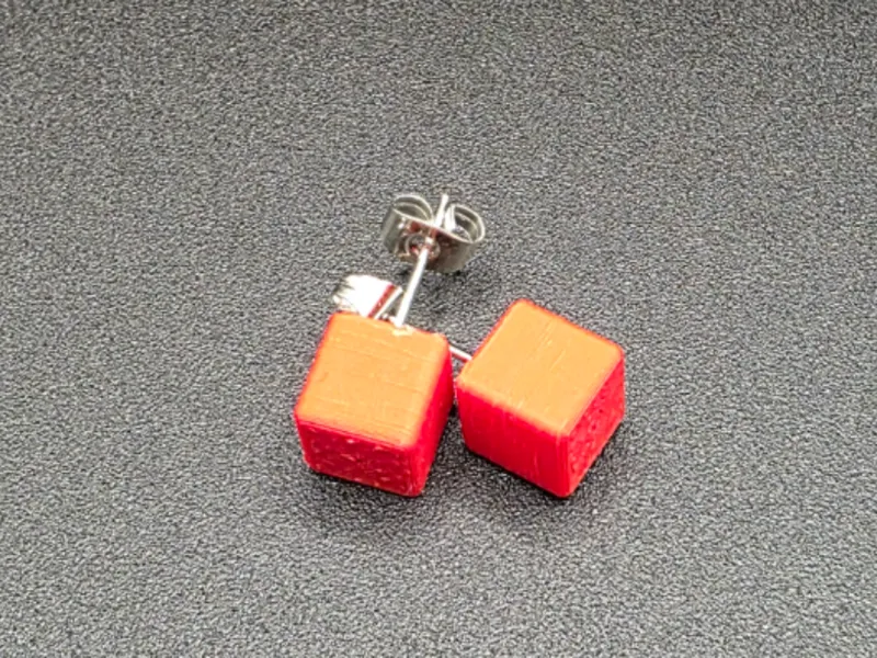 Minimalist Cube Earrings