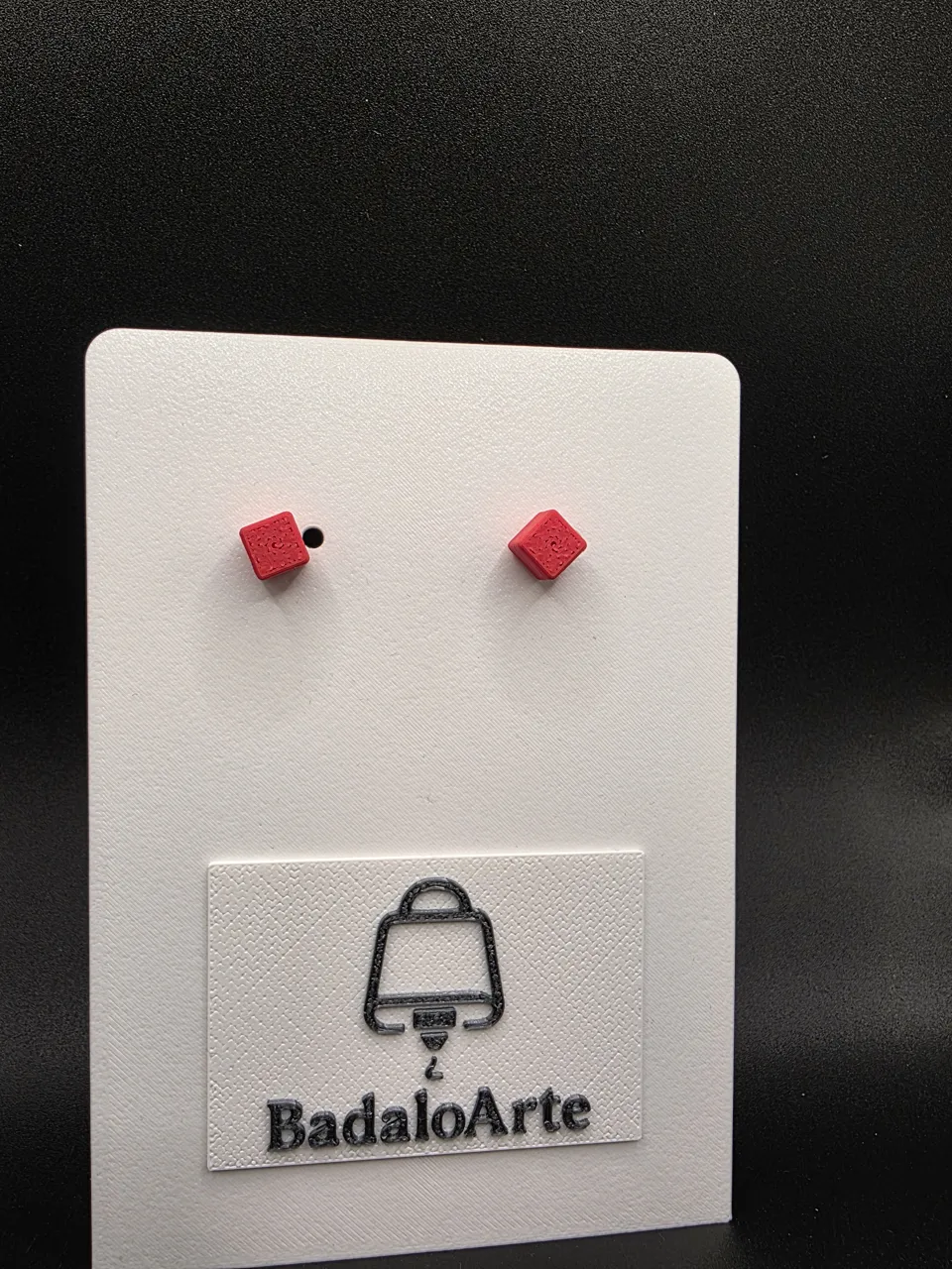 Minimalist Cube Earrings view 2