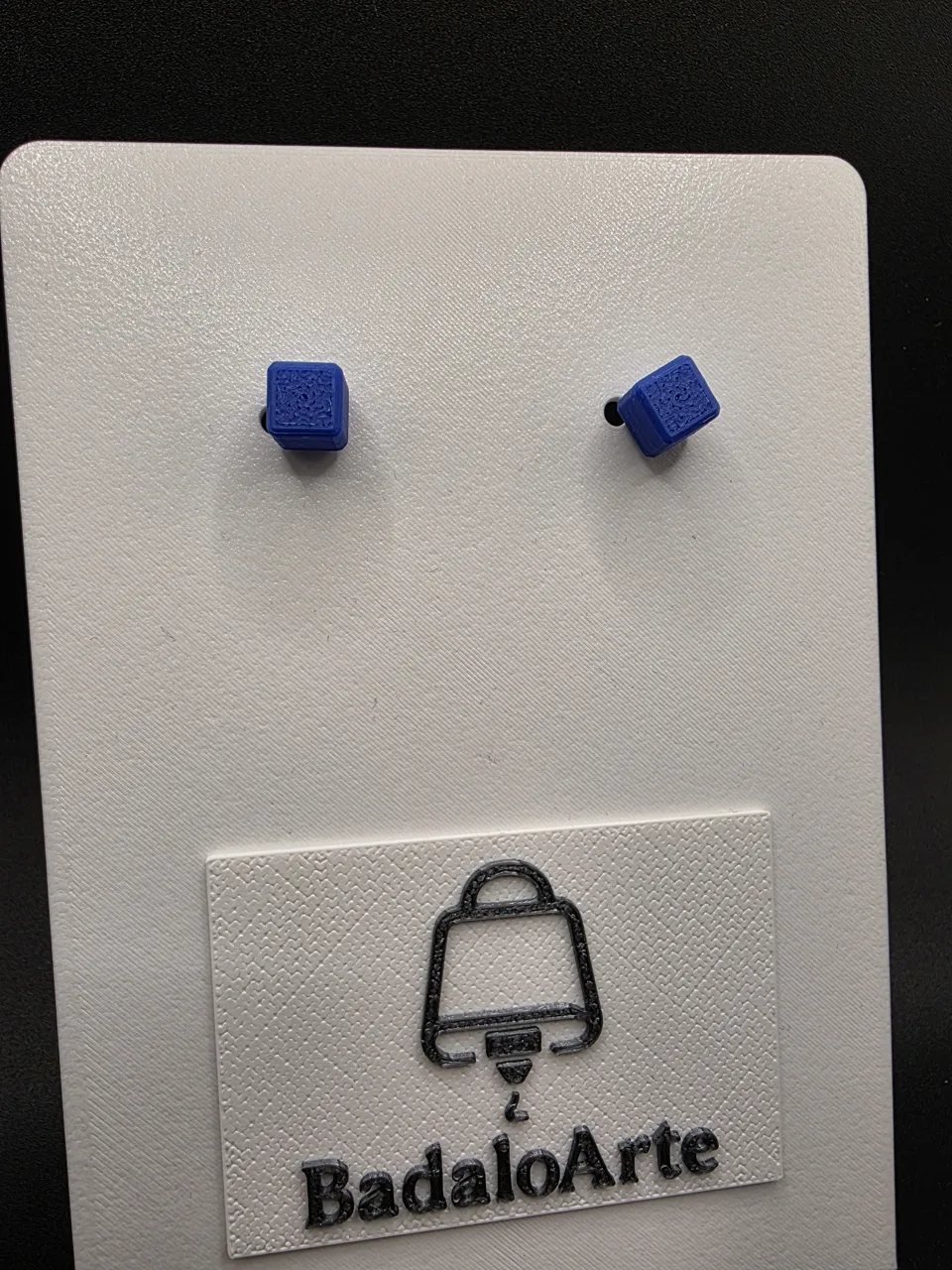Minimalist Cube Earrings view 4