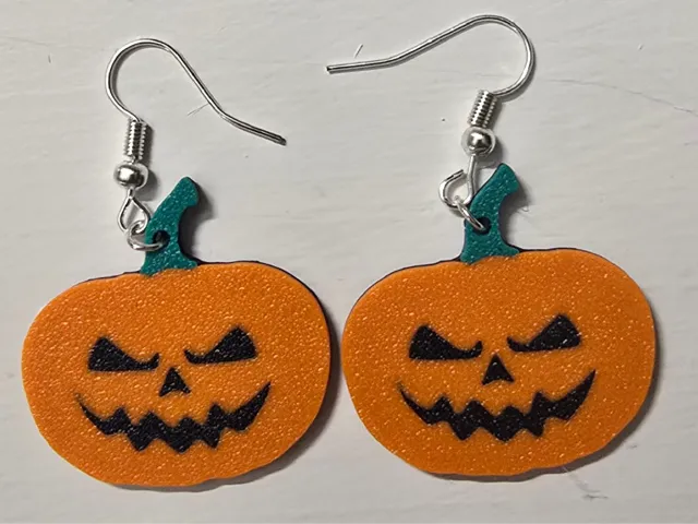 scary pumpkin Halloween earring