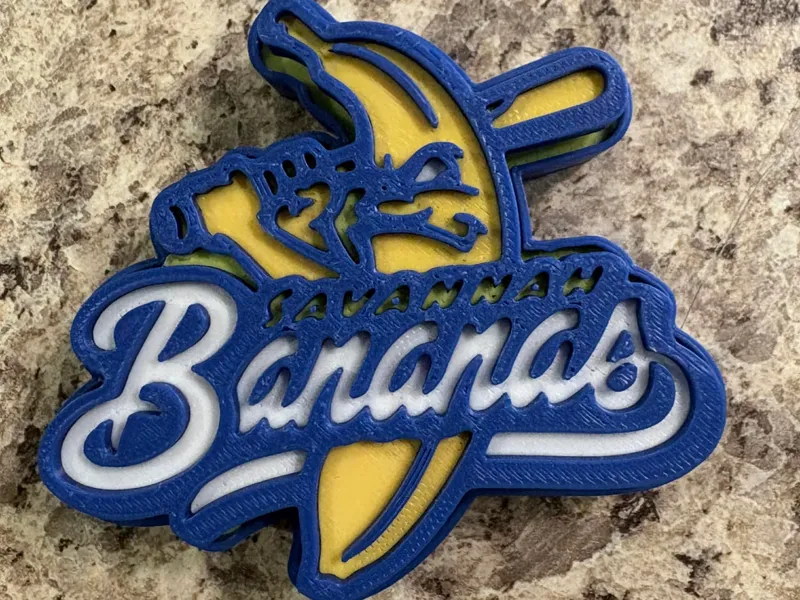 Savannah Bananas Baseball Logo Fidget Clicker
