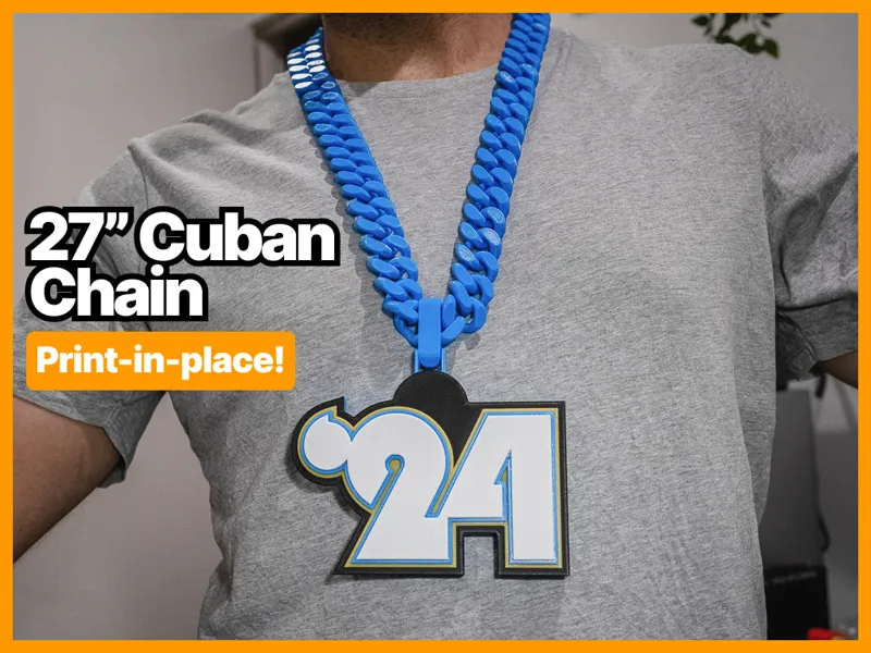 2024 27" Cuban Chain - Print-in-Place