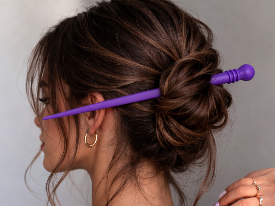 Modern Knot Hair Stick Chic Bun Pin for Women