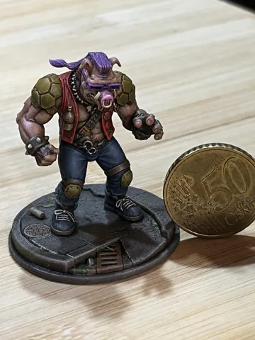 Figura decorativa: figurine be-bop tortue ninja tmnt 40mm — vista de referencia 2