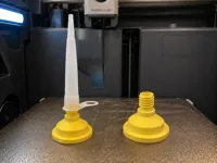 Caulk Sausage to Nozzle Adapter pla