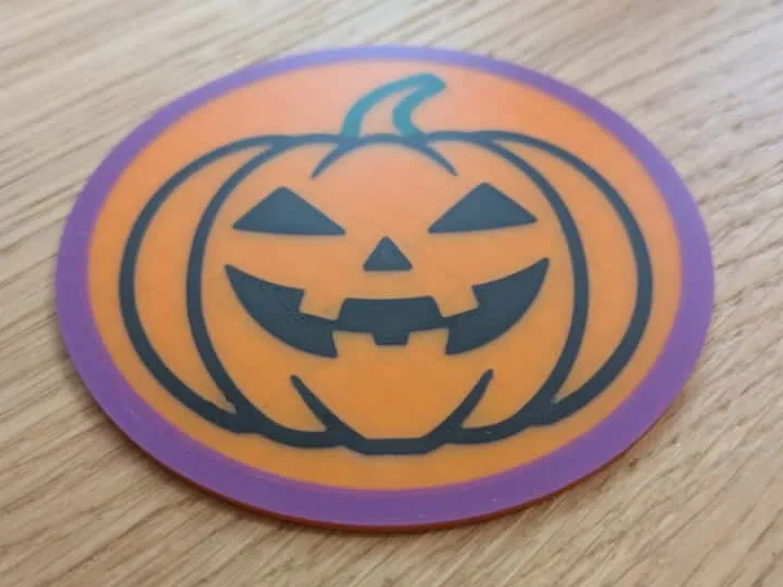 Jack-O'-Lantern Pumpkin Coaster