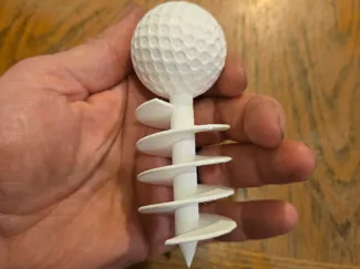 Prank staked golf ball