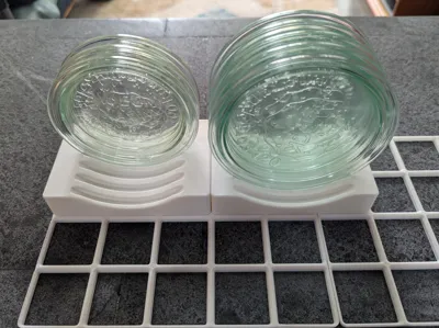 Gridfinity Weck Large Lid Storage