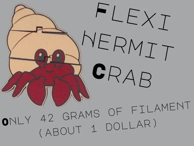 Cute Flexi Hermit Crab