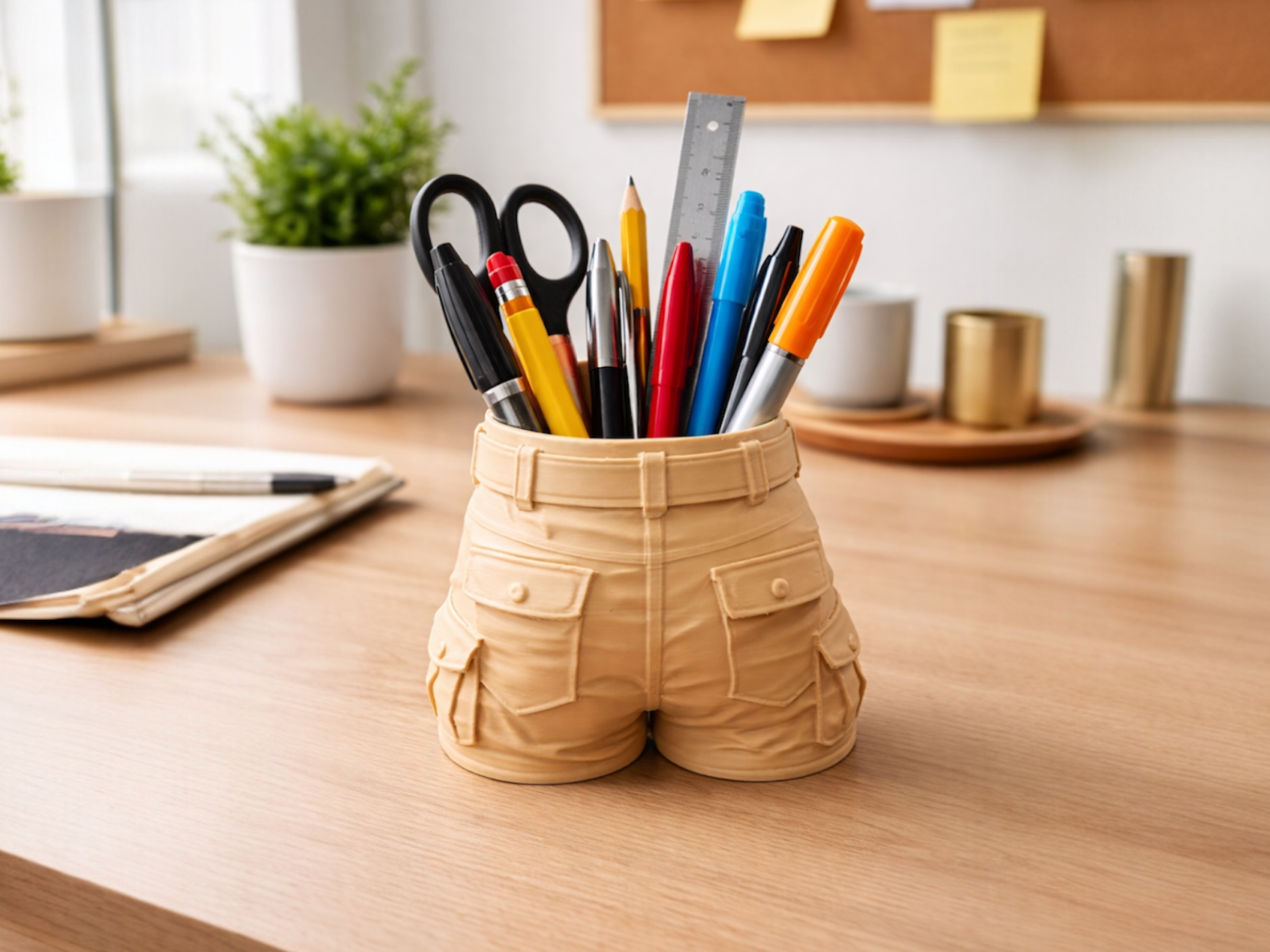 Cool Shorts Pen Holder – Unique Desk Organizer