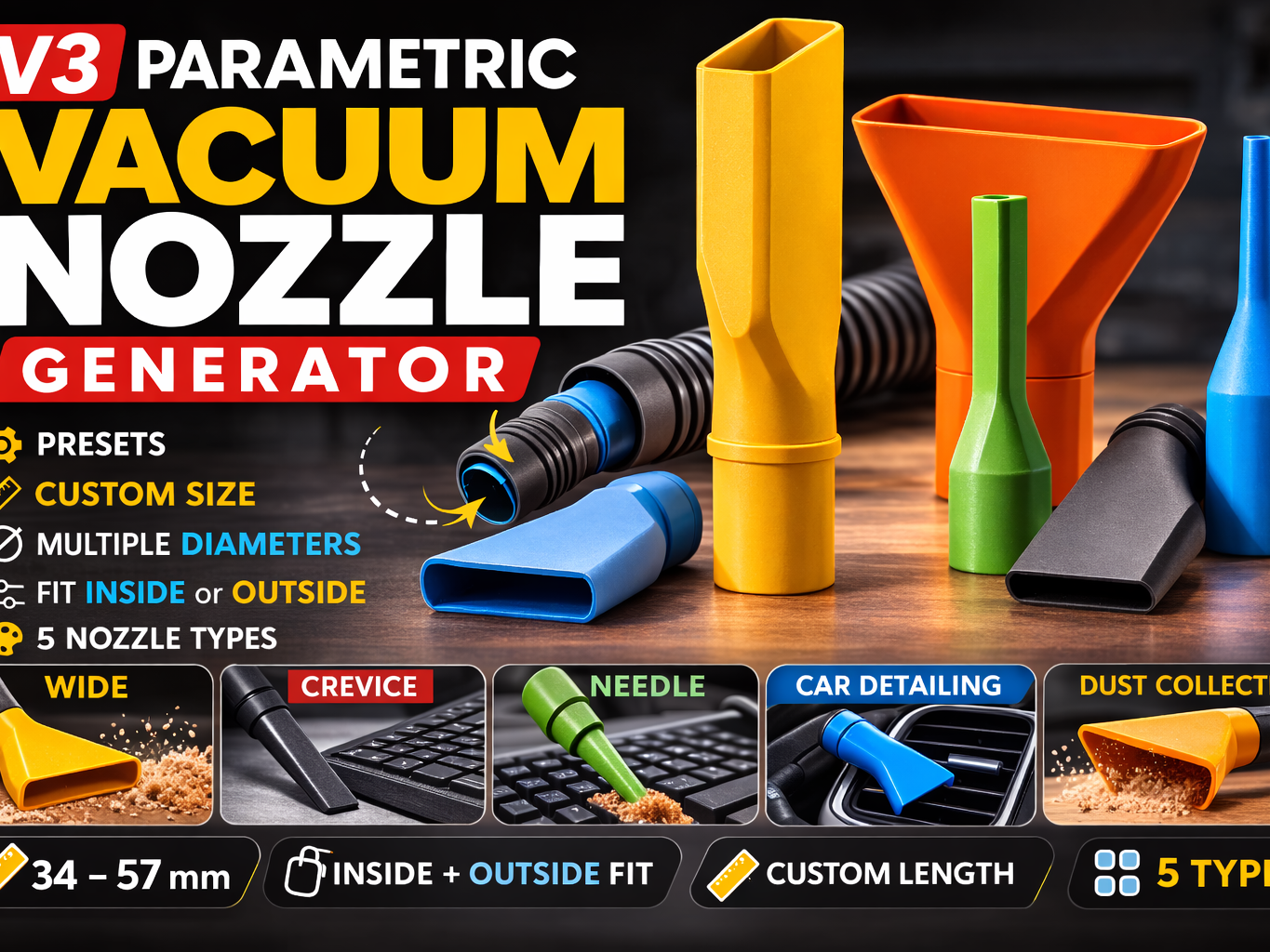 Parametric Vaccum Nozzle 
