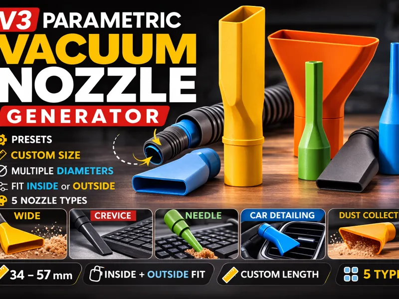 Parametric Vaccum Nozzle 