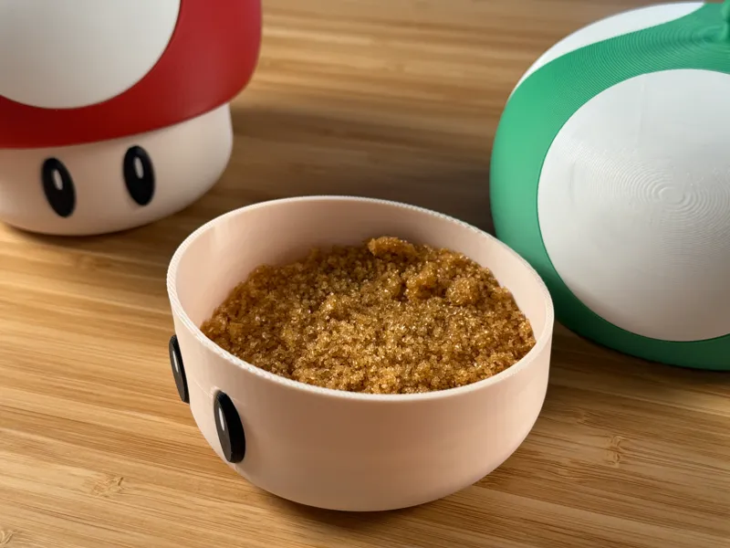 Sugar pot Mario mushroom