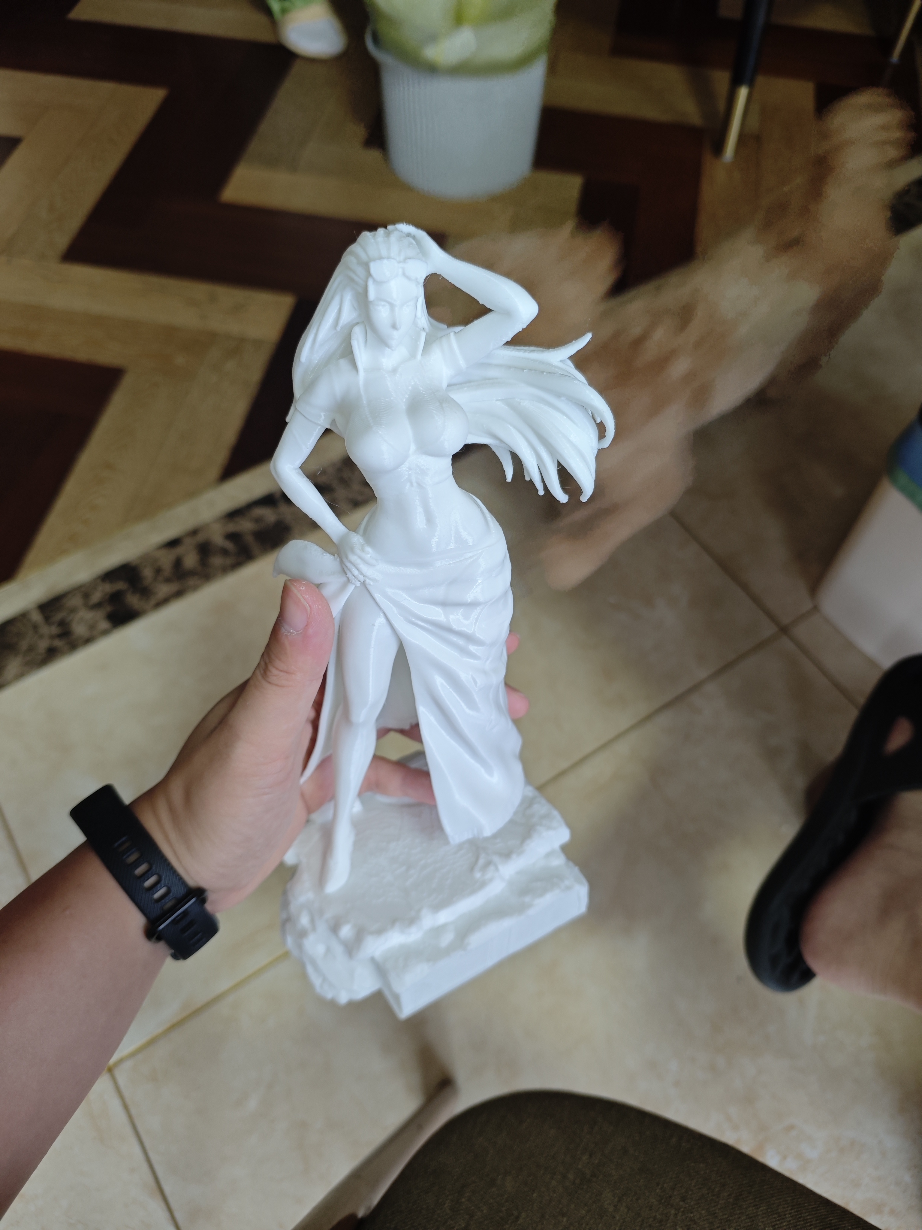 Miniatura 1 do modelo 3D 海贼王航海手办罗宾 动漫 分件 好打 胶水拼装 可上色坚固可放大道具家居摆件模型