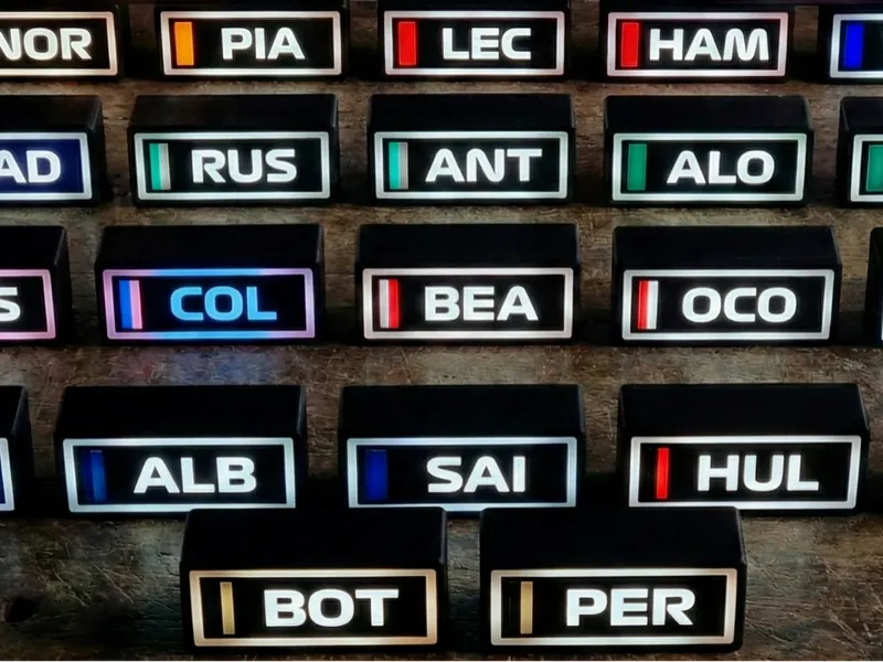 Esteban Ocon LED Leaderboard Lightbox