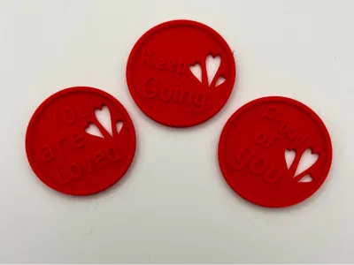 Positive Coins - 3 different ones