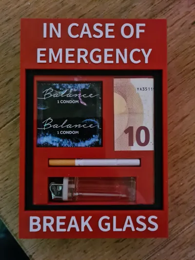 break glass in case of emergency cigarette Novelty 