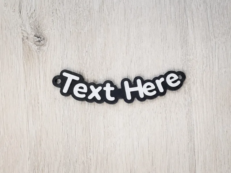 Texto curvo personalizável