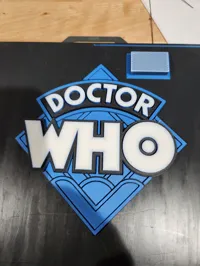 0.16mm layer, 2 walls, 15% infill (gyroid), colorized blue/black/white