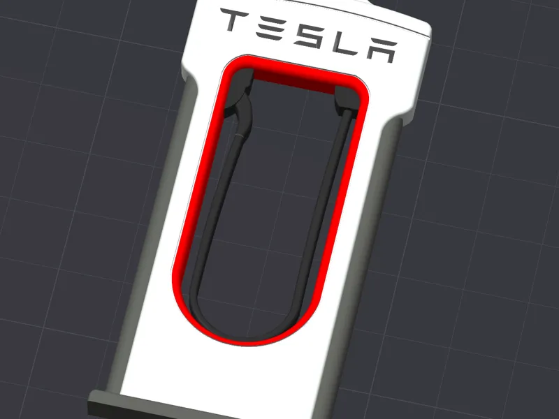 Tesla Supercharger V3 Keychain