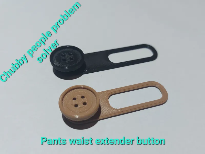 Pants waist extender button