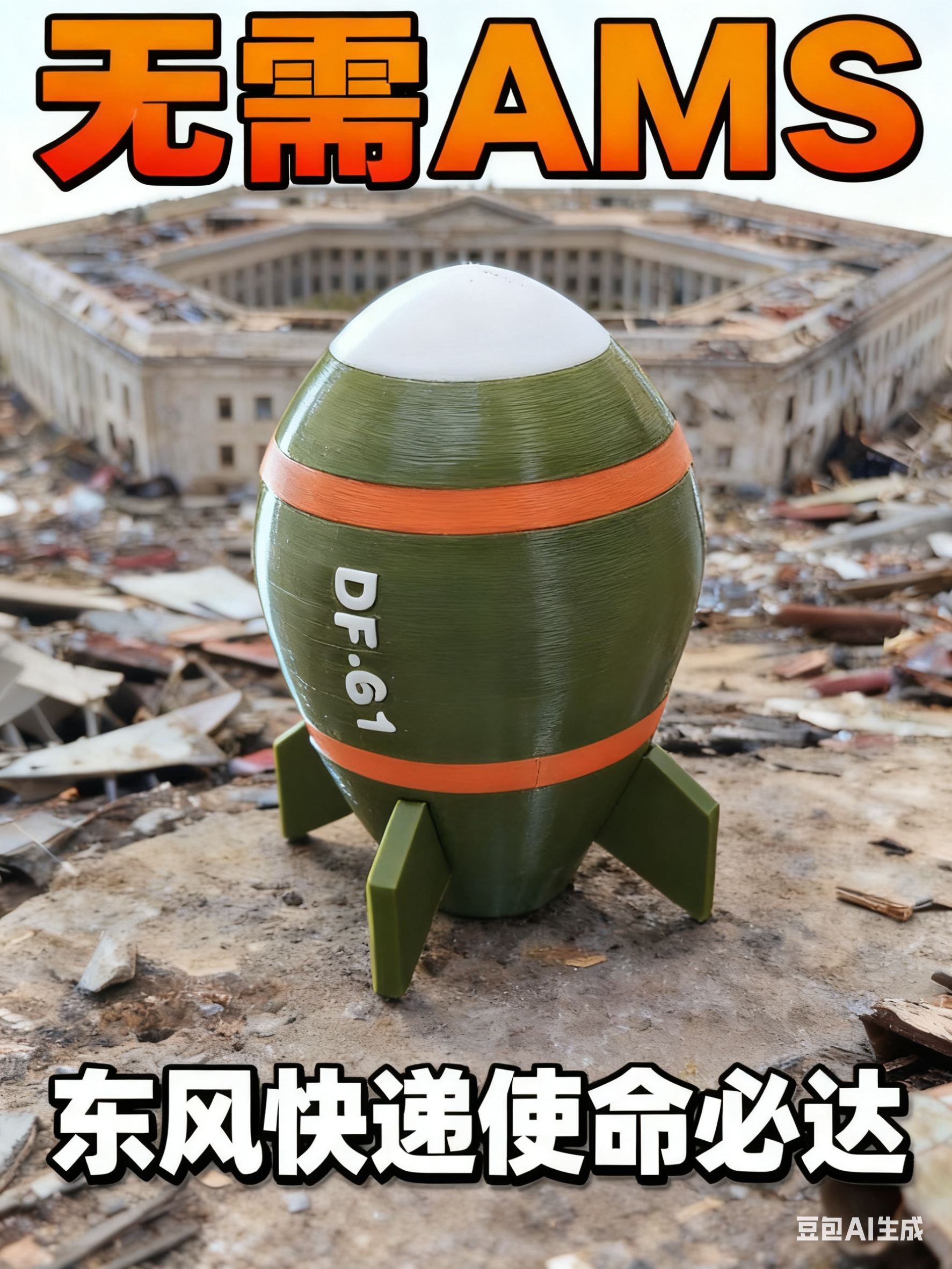 Miniatura 1 do modelo 3D DF-61东风61导弹