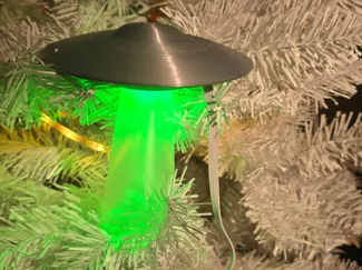 UFO Lamp or Christmas Ornament