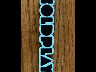 Coldplay Name Keychain