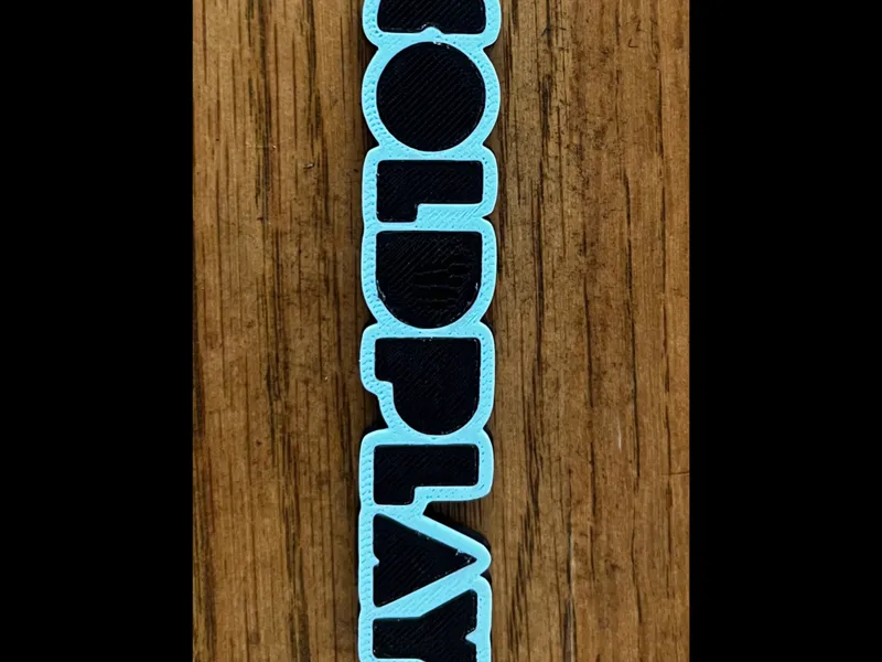 Coldplay Name Keychain
