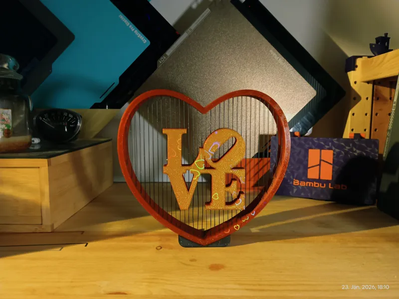 Floating Love Heart