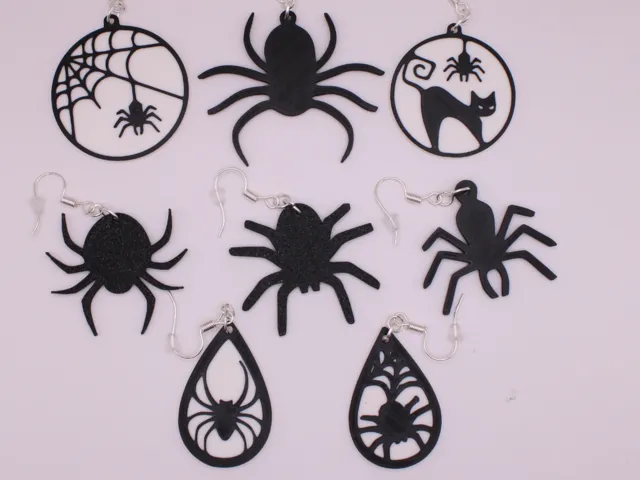 Halloween Earrings pt 15 - Spiders