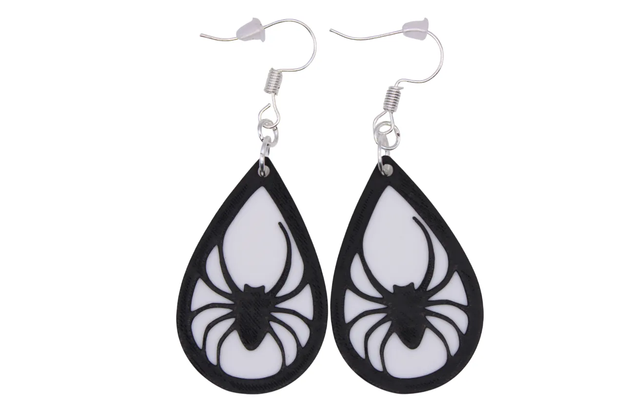 Halloween Earrings pt 15 - Spiders view 4