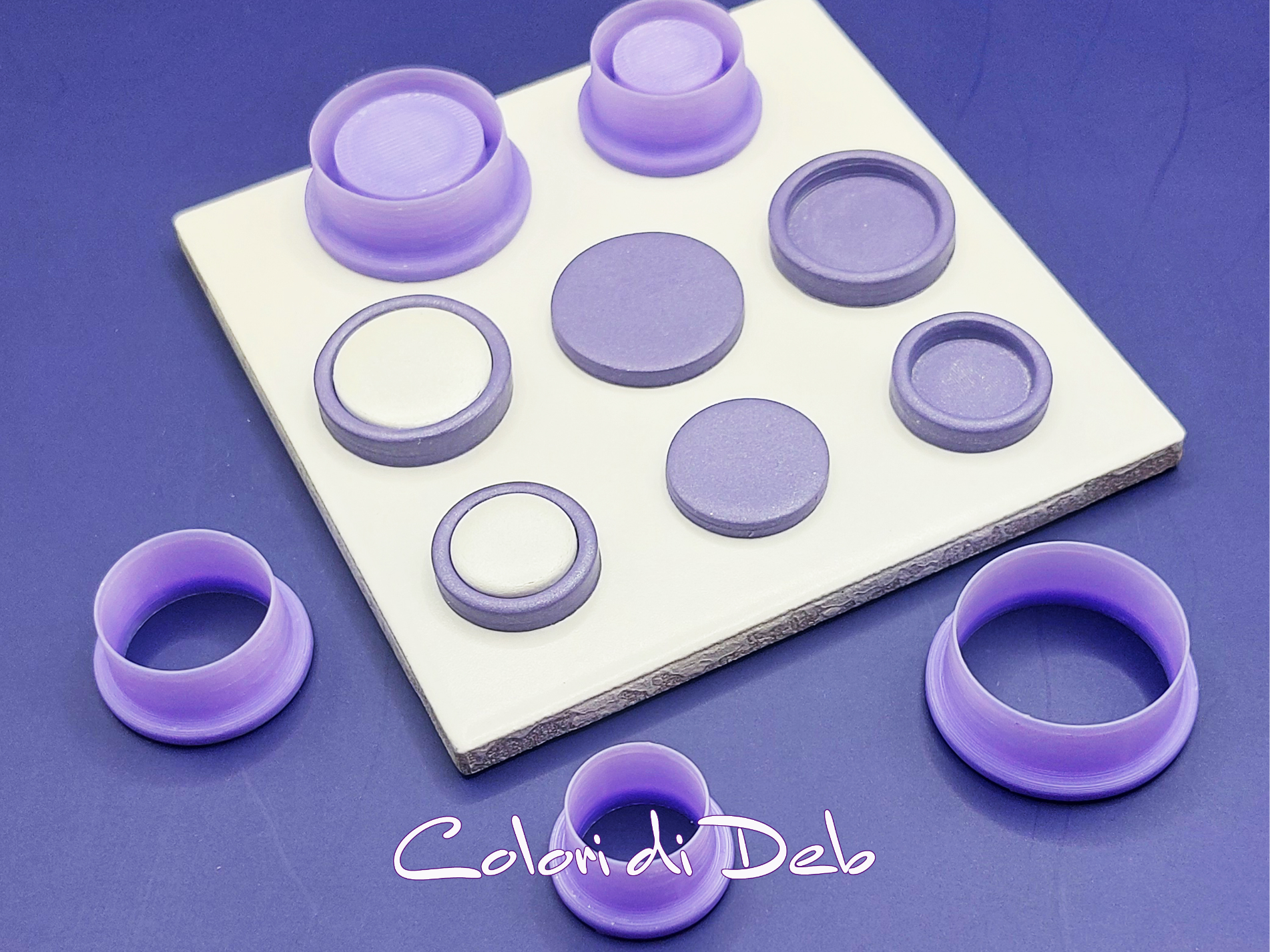 Cutter per paste polimeriche cabochon rotondi