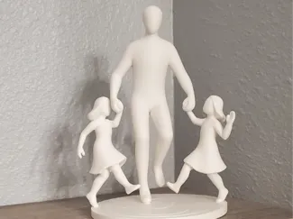 Father with Daughters
