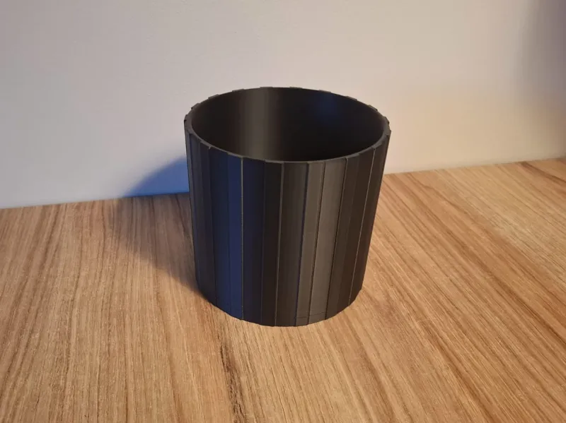Striped Plant Pot