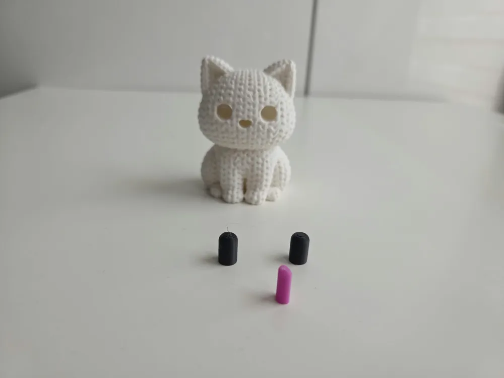 Knitted Sweet Cat - no AMS, no Glue - Free 3D Print Model - MakerWorld