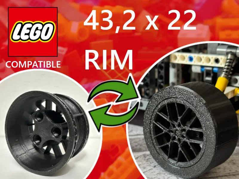 LEG0 compatible 43,2 x 22 RIM