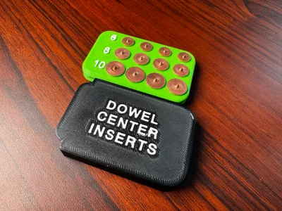 Dowel Center Insert Organizer – 4pcs 6, 8, 10 mm