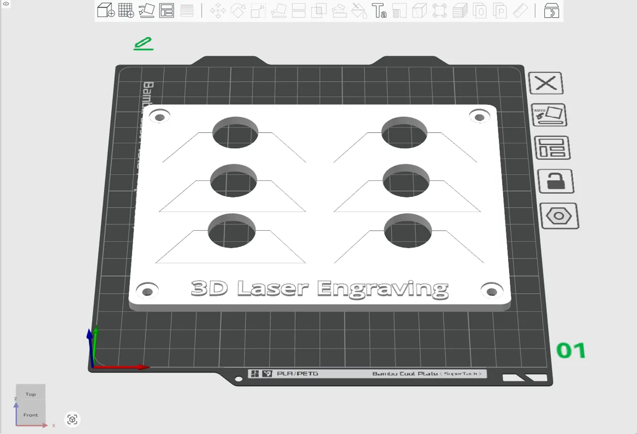 Xtool F2 Ultra Utility Blade jig view 2