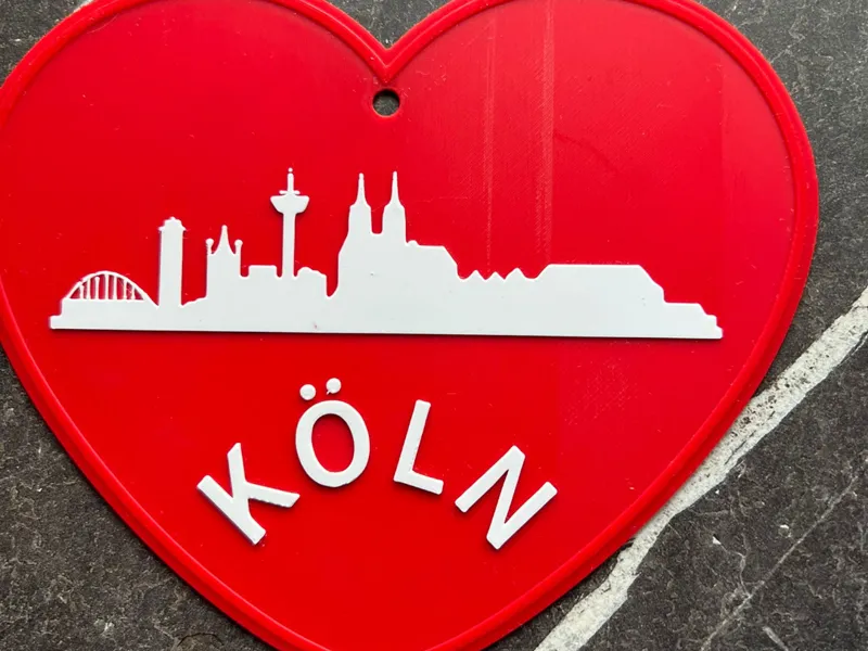 Skyline Köln im Herz