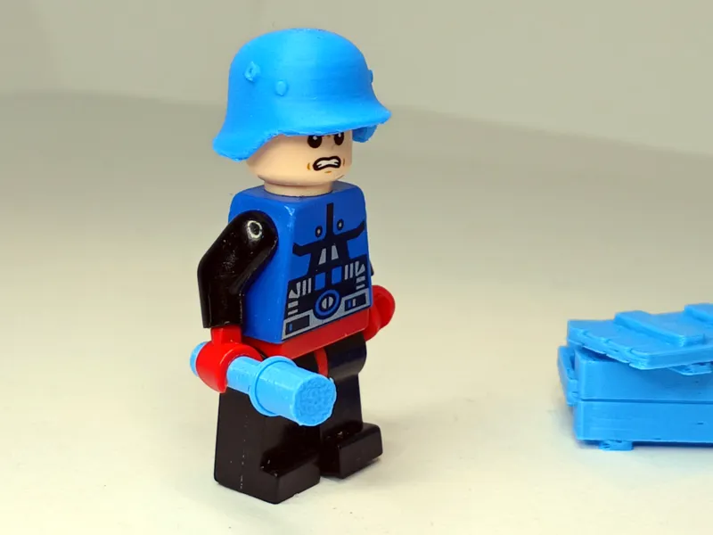 Imperial German WWI M18 Helmet Minifigure Brick