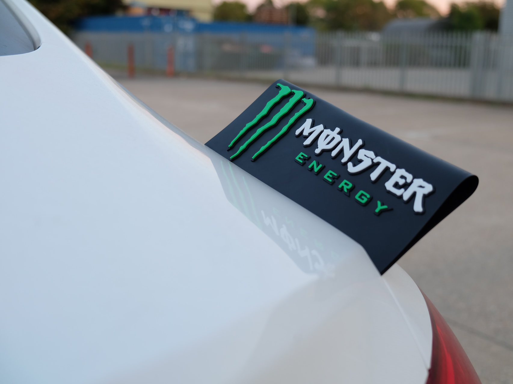 Monster Energy Car Badge – Racing Car Accessory 3D model