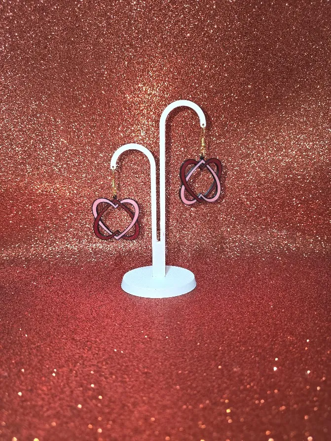 Heart in Heart v2 earrings view 3