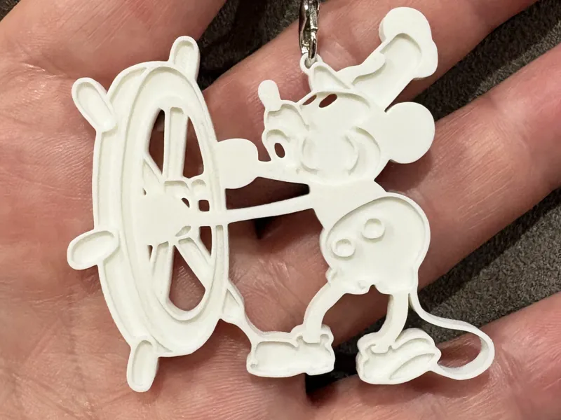 ミッキーマウス　一色　初期　キーホルダー　