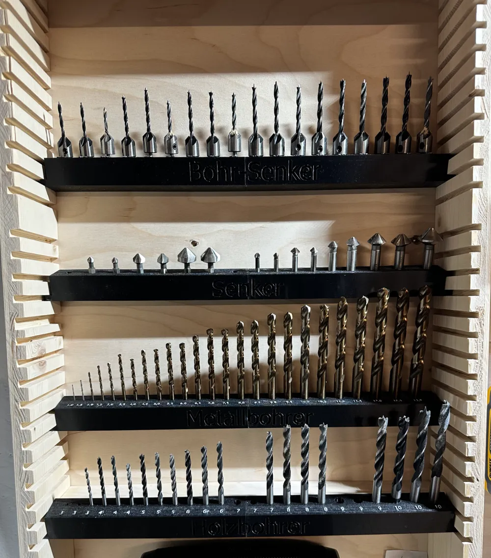 Metal + Wood Drill Bit, Countersink and Counterbore Bit Rack by ...