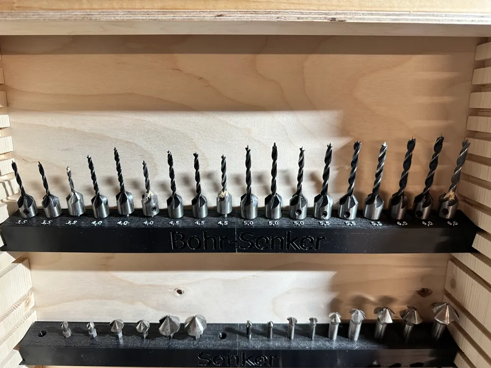 Metal + Wood Drill Bit, Countersink and Counterbore Bit Rack by ...