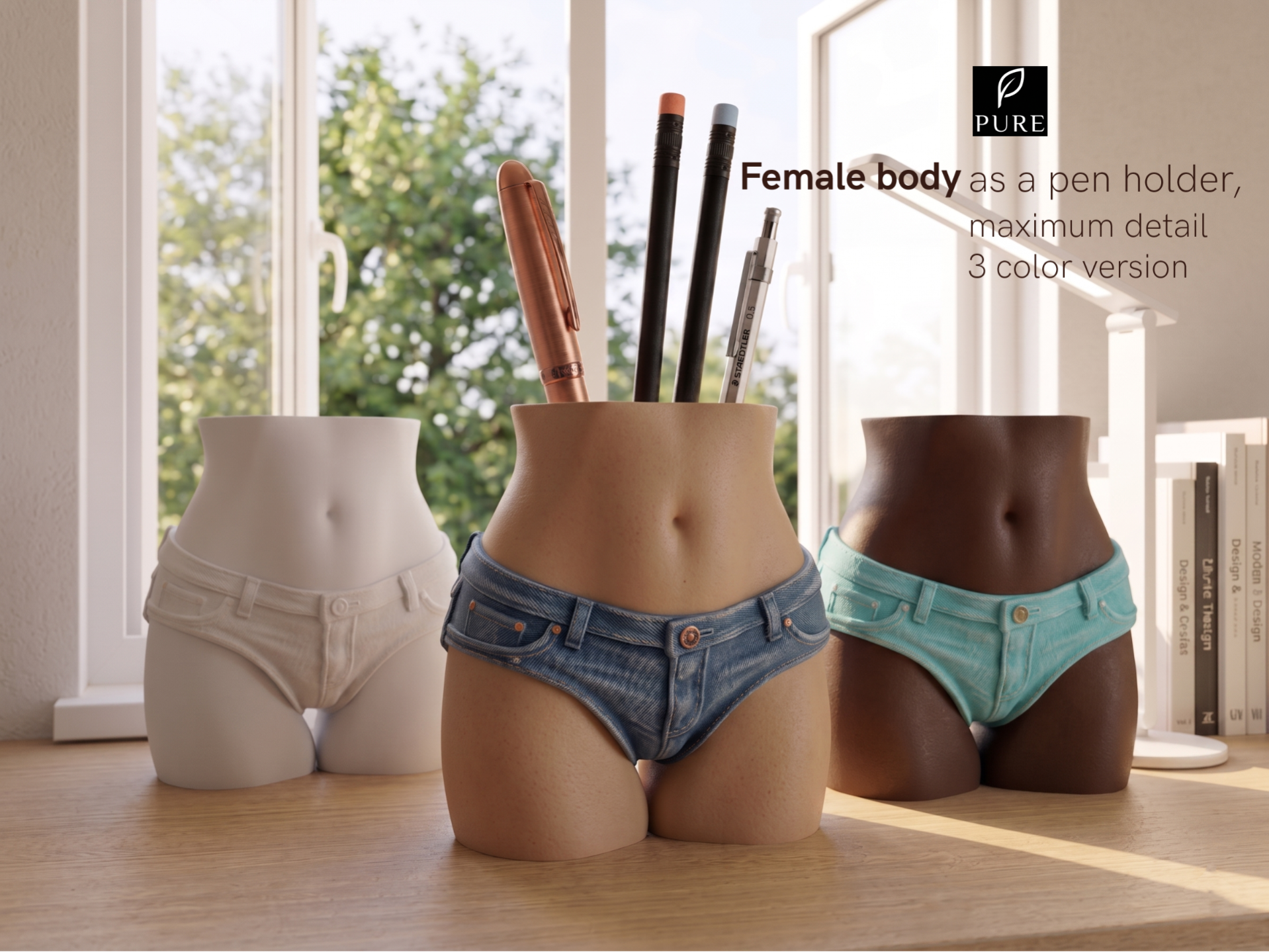 Female Boda as a Pen Holder